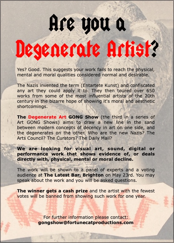 Are you a Degenerate Artist?